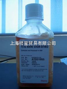 SH30070.03 特级胎牛血清北美血源 FBS HyClone 500ml